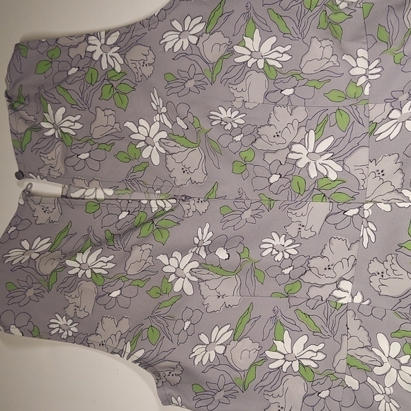 Silver Lilac Meadow Floral Sleeveless Fit & Flare Dress - Petite LOFT  Size 0 - Picture 4 of 12